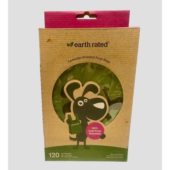 120 Bags Lavender Scented Earth Rated Extra Strong Leak-Proof Poop Bags Dog/Pets - Picture 1 of 1